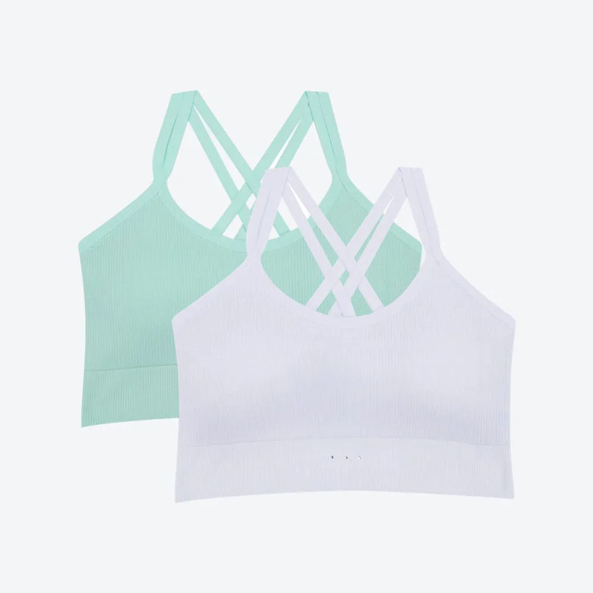 LILI PINK - Top Sin Costuras paquete X2 Y Con Copas Removibles