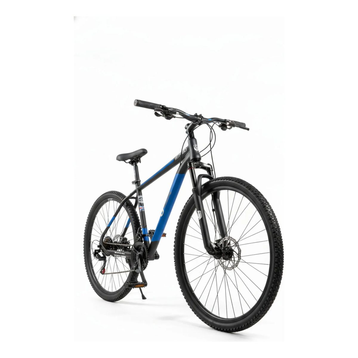 RUNBIKE - Bicicleta Todo Terreno Mtb Rin 29 Unik Montaña Suspension 24 Vel Frenos Disco Cicla Deporte Ciclismo Acero Azul L