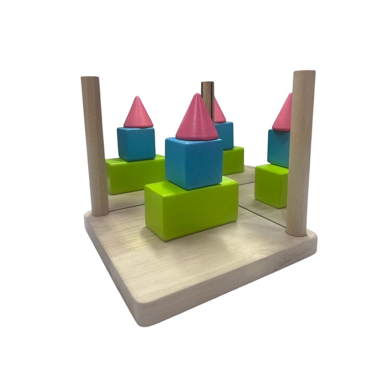 GENERICO - Geometría Con Bloques Geométricos En Madera Doble Espejo