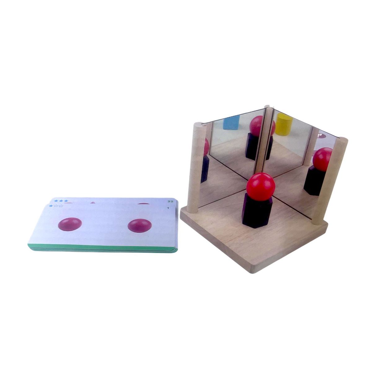 GENERICO - Geometría Con Bloques Geométricos En Madera Doble Espejo