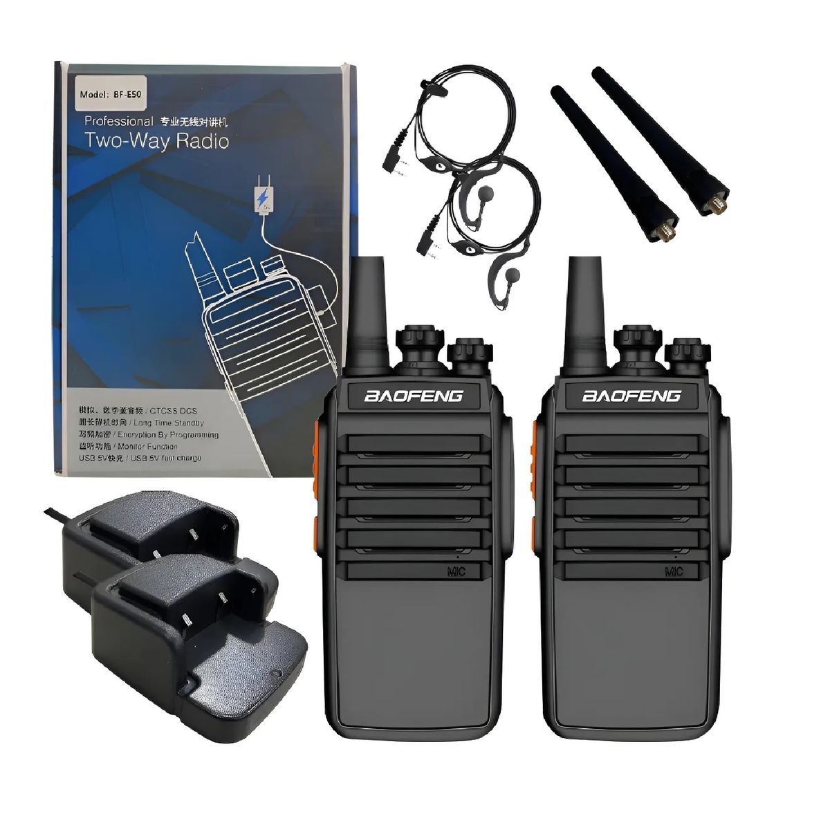 BAOFENG - Radio De Comunicaciones Bf E50 Negro