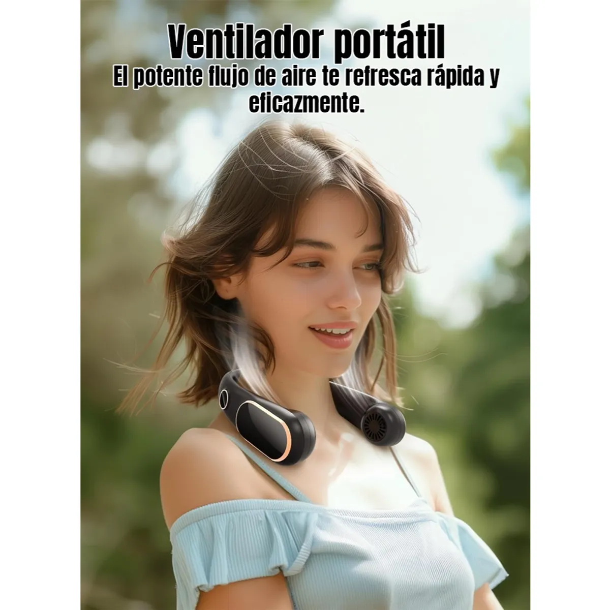 TELEVENTAS COM - Ventilador de Cuello Portátil Recargable