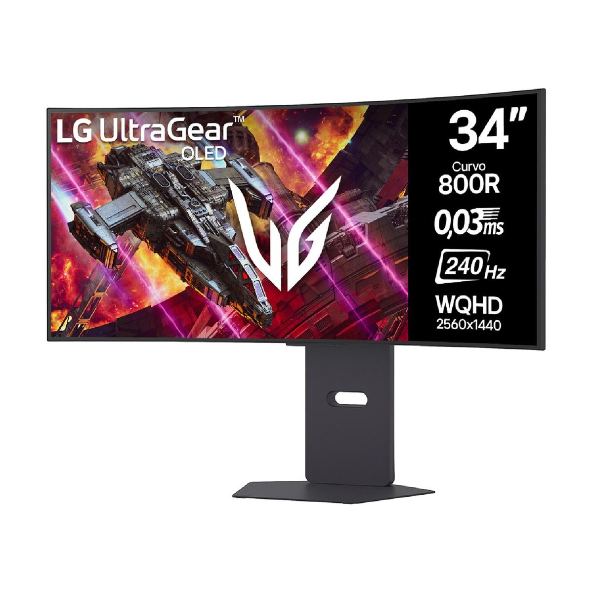 LG - Monitor Curvo Gamer UltraGear LG 34GX900A WQHD 240Hz OLED 34