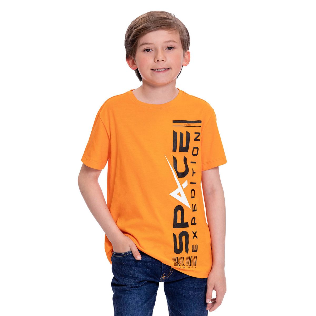 TOTTO - Camiseta para Niño Totto Proyecty Naranja