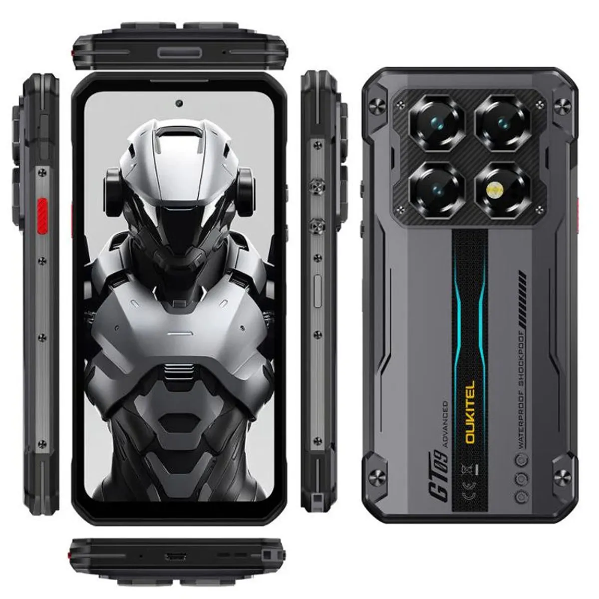 OUKITEL - Oukitel WP60 Teléfono Inteligente 16GB+512GB 7.2 in 108MP NFC 5G Night Vision
