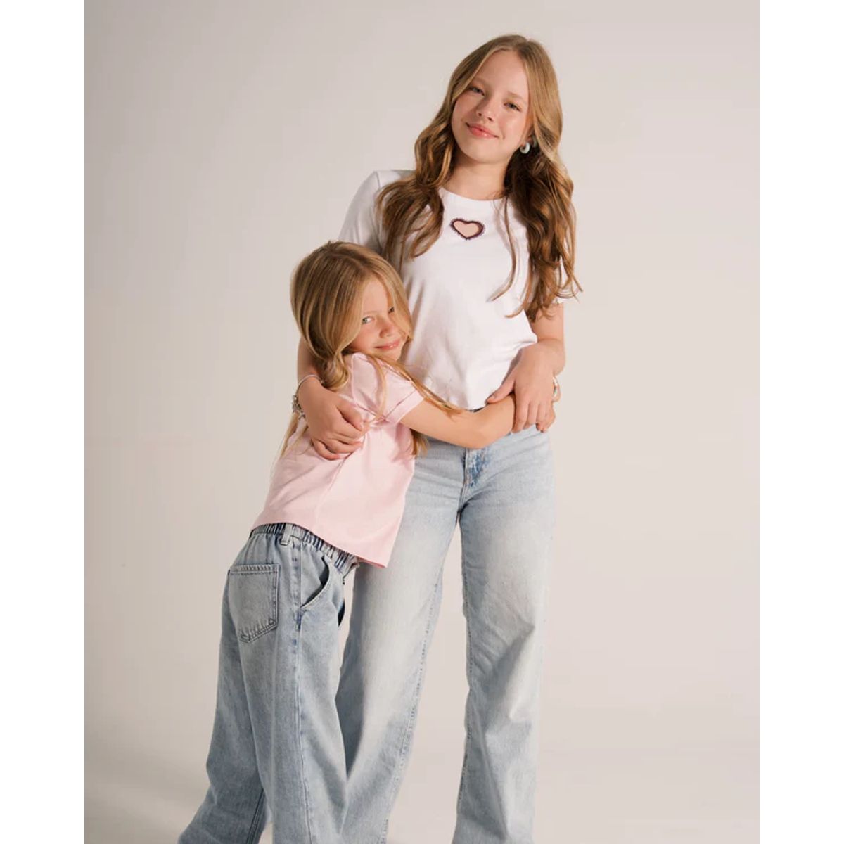 BASICAL - Camiseta open para niña blanco