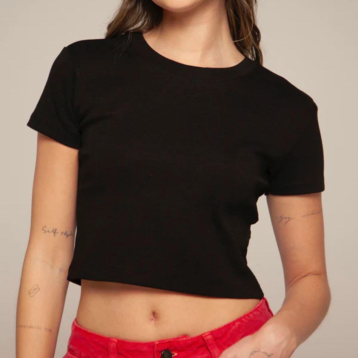 BASICAL - Camiseta Cropped Baby Tee