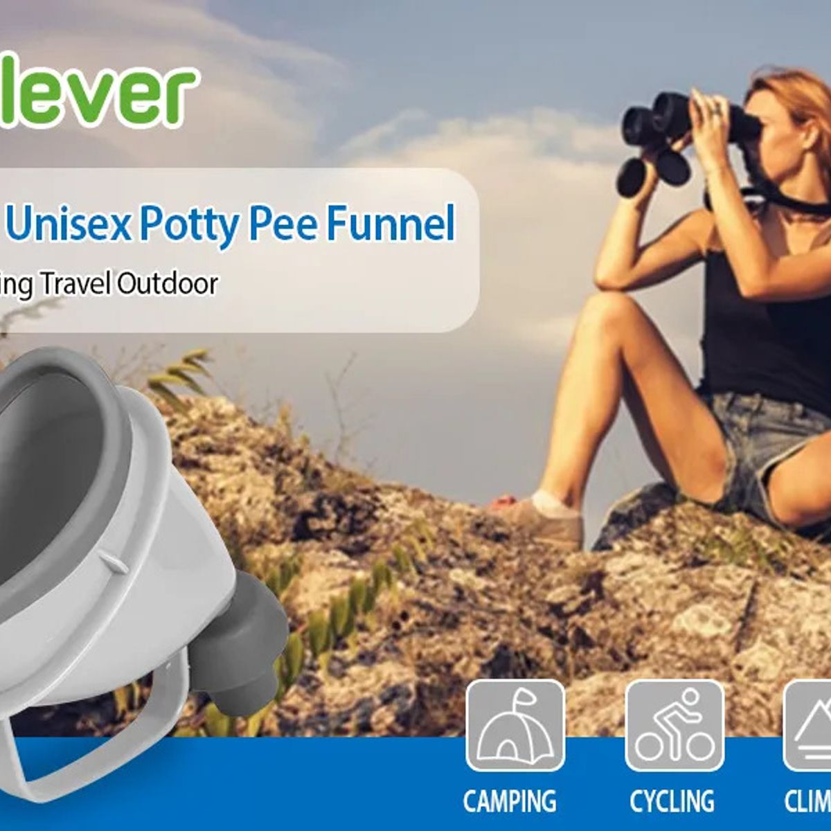 GENERICO - Embudo Orinal Portatil Unisex Camping Viaje Emergencias Baño
