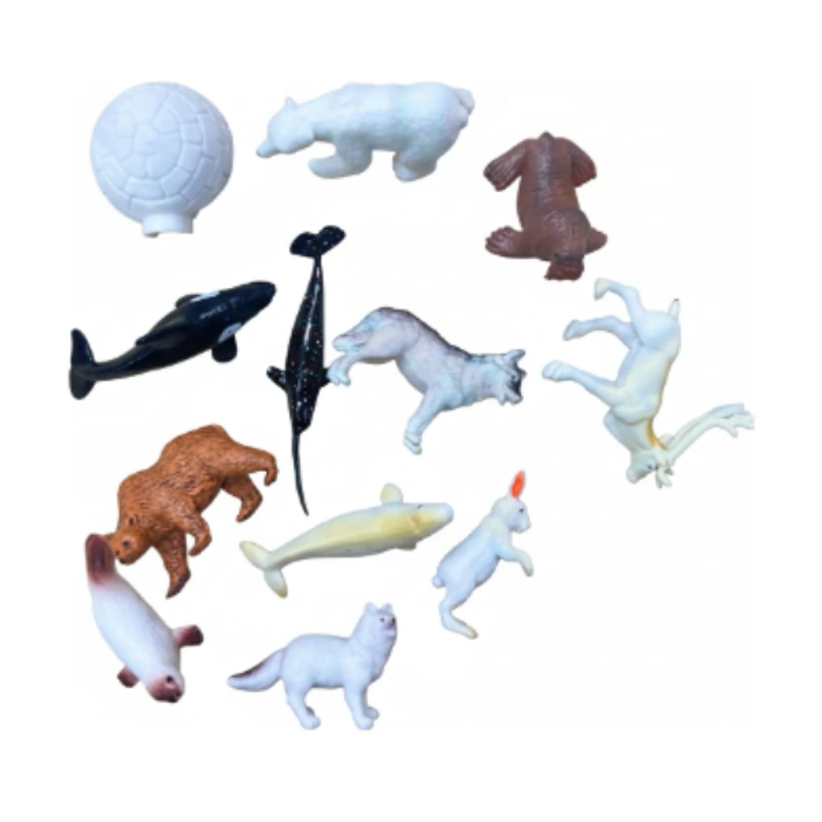 GENERICO - Figura Maqueta Animales Polar LMDD886-5 De 3x6cm Por 12 Und