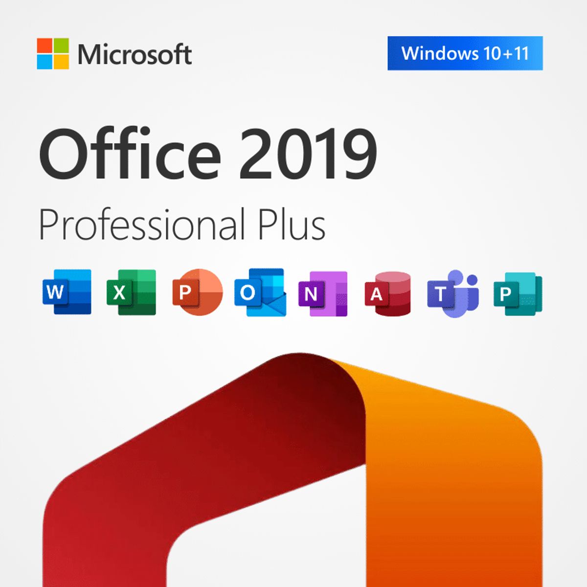 MICROSOFT - Microsoft Office 2019 Professional Plus - KEY Retail Vitalicia 1 PC Windows Original