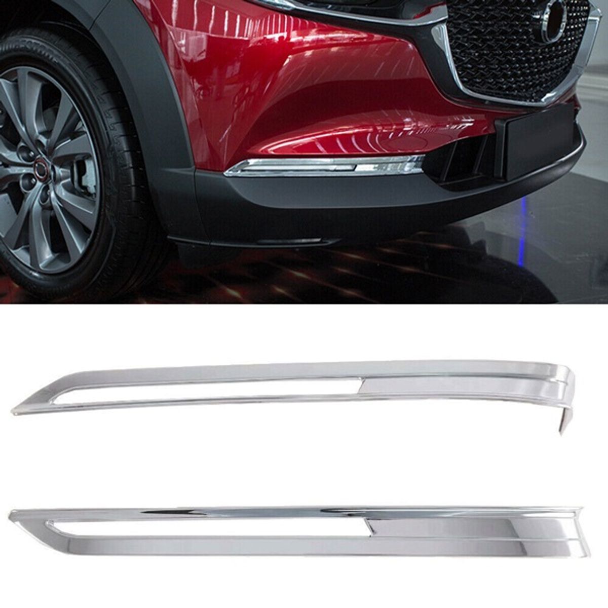 GENERICO - accesorios mazda cx30 cubierta bomper delantero x 2 pcs