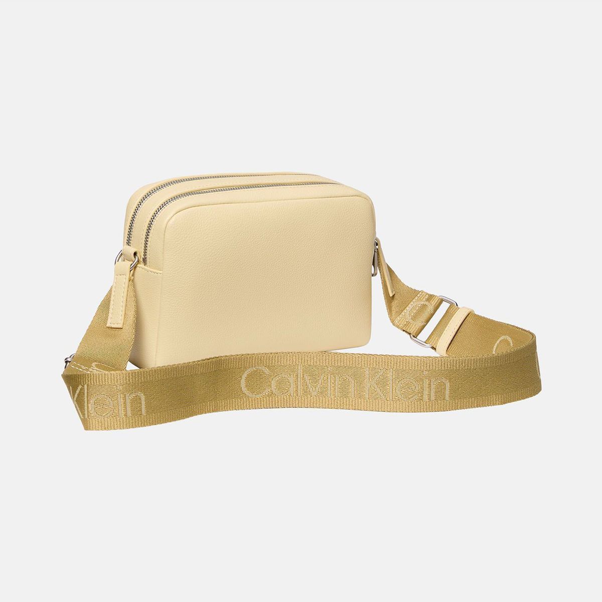 CALVIN KLEIN - Bolso beige cruzado ultralight con doble cremallera Calvin Klein