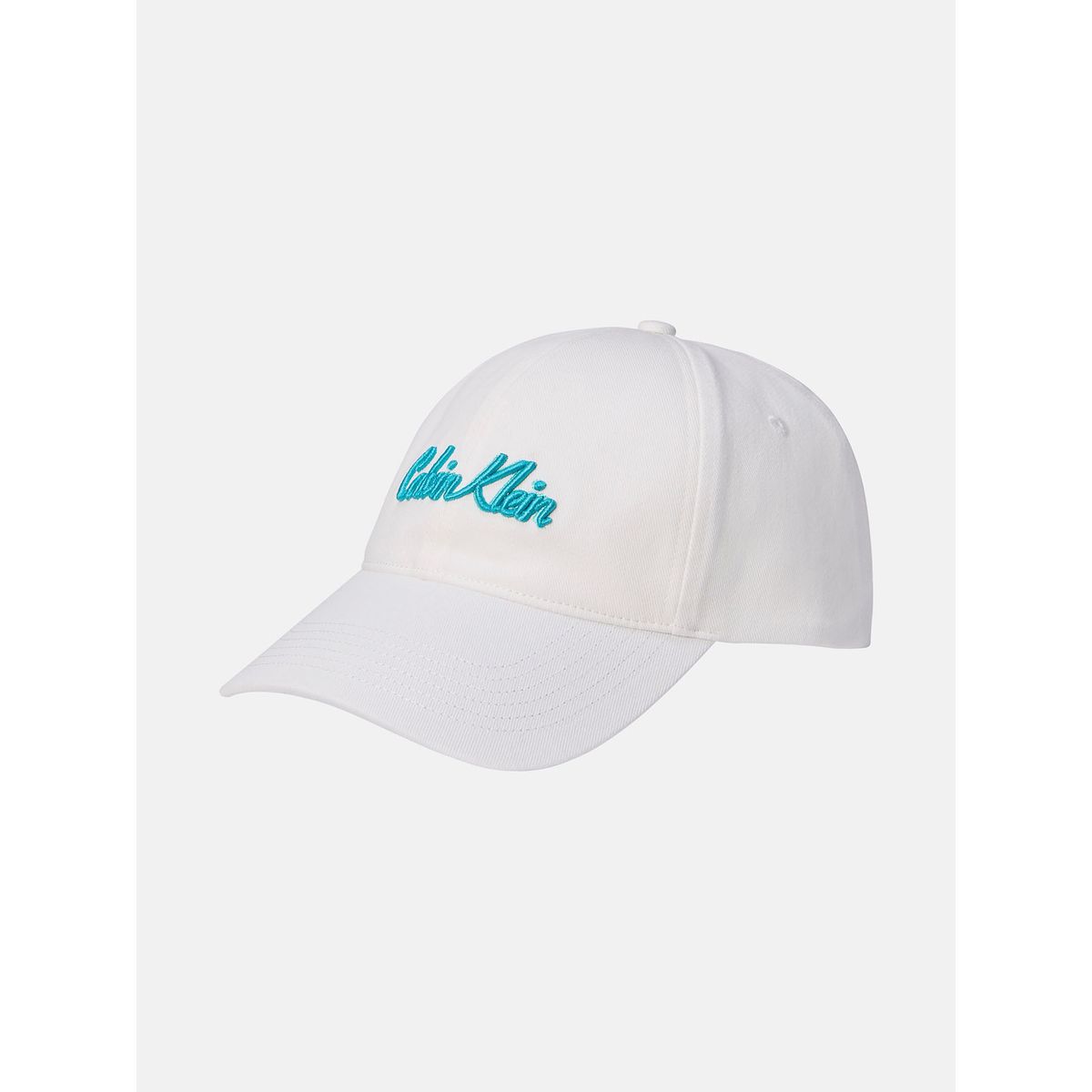 CALVIN KLEIN - Gorra blanca de sarga con logo Calvin Klein