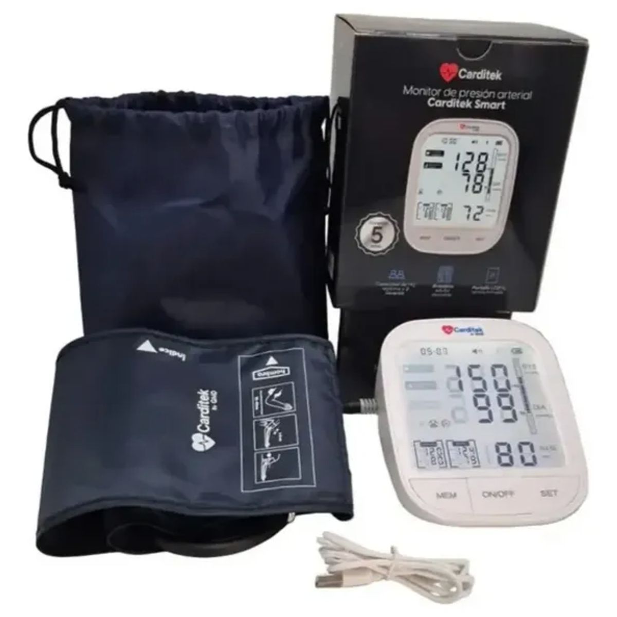 GMD - Tensiómetro Digital De Brazo Carditek Smart Automático Lcd