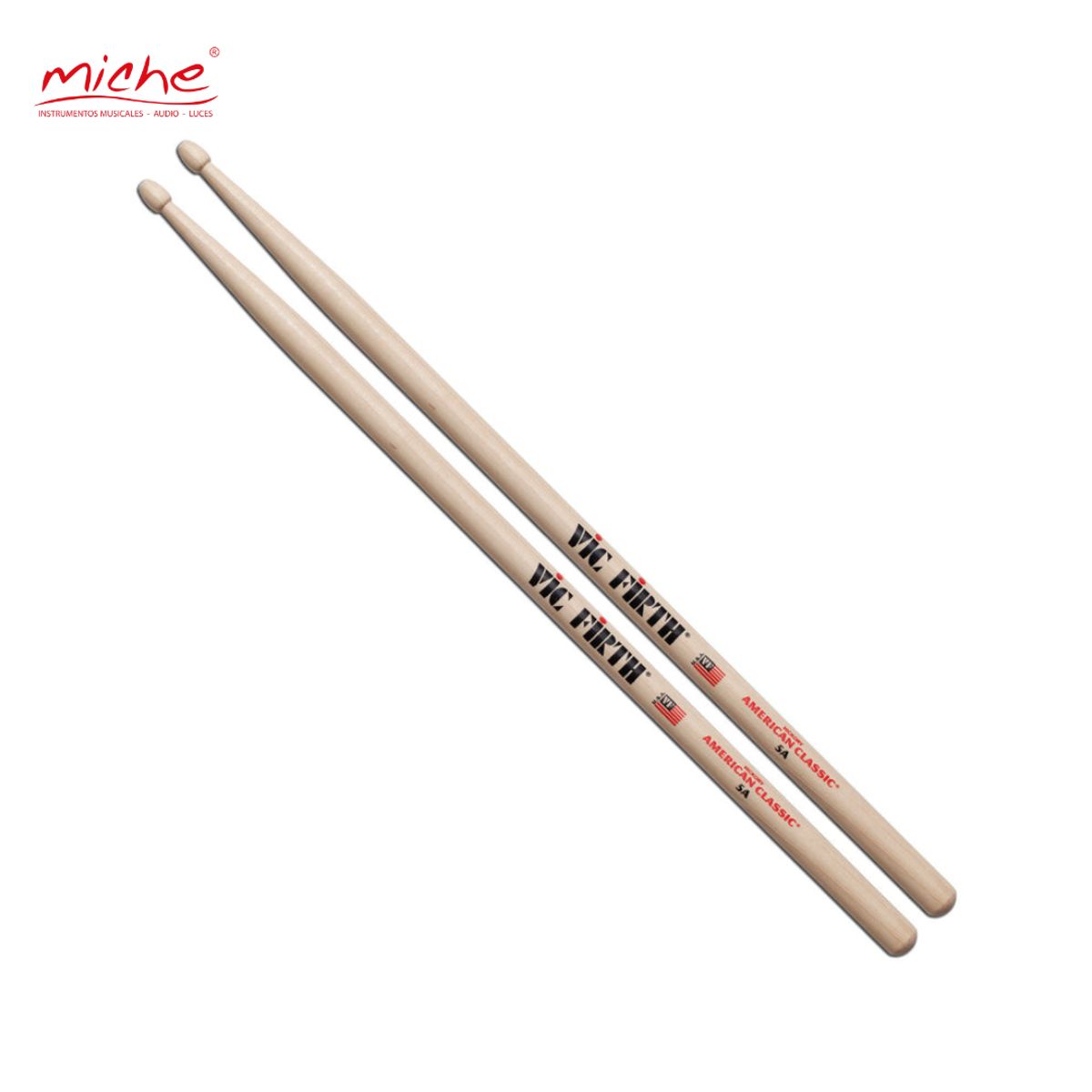 VIC FIRTH - BAQUETA VIC FIRTH A.CLASSIC PUNTA MADERA 5A