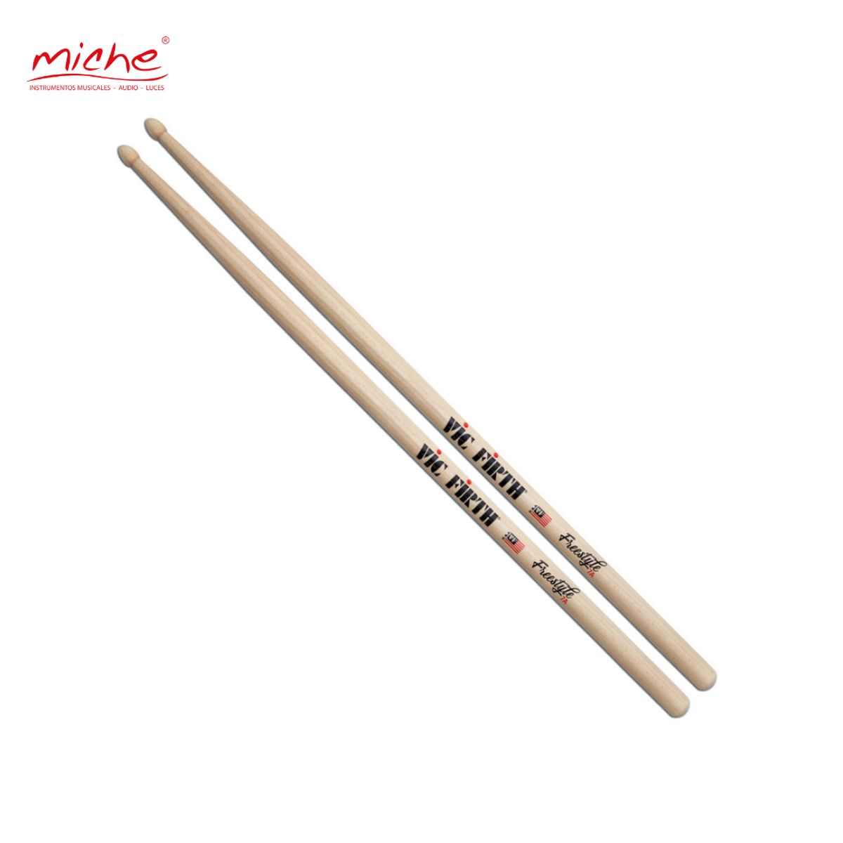 VIC FIRTH - BAQUETA VIC FIRTH FREESTYLE 7A NAT FS7A