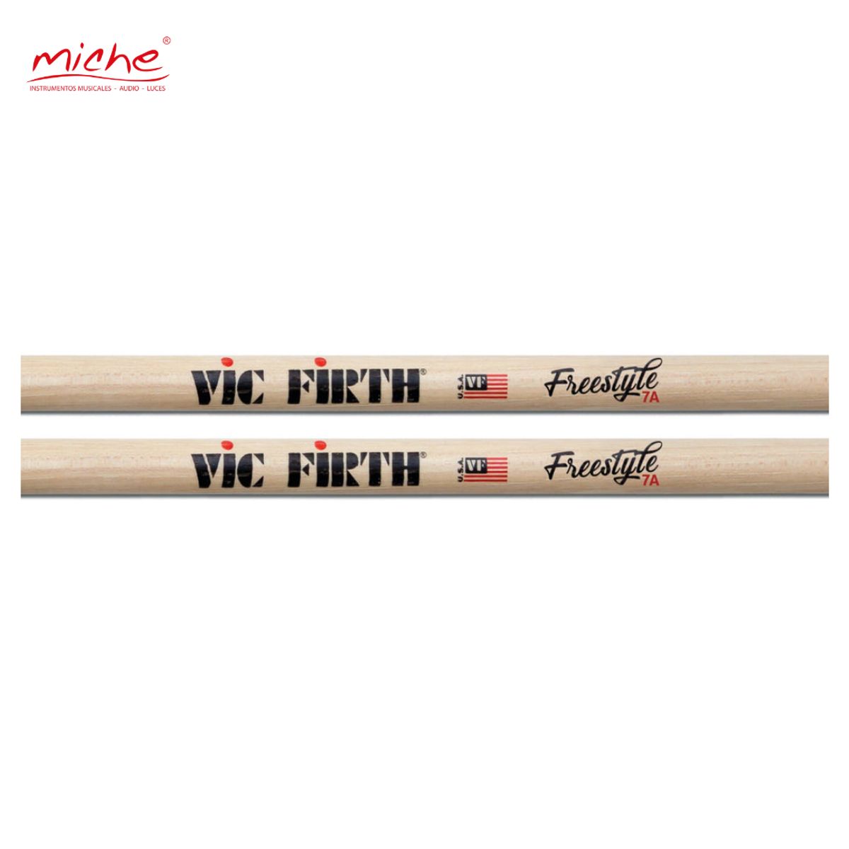 VIC FIRTH - BAQUETA VIC FIRTH FREESTYLE 7A NAT FS7A