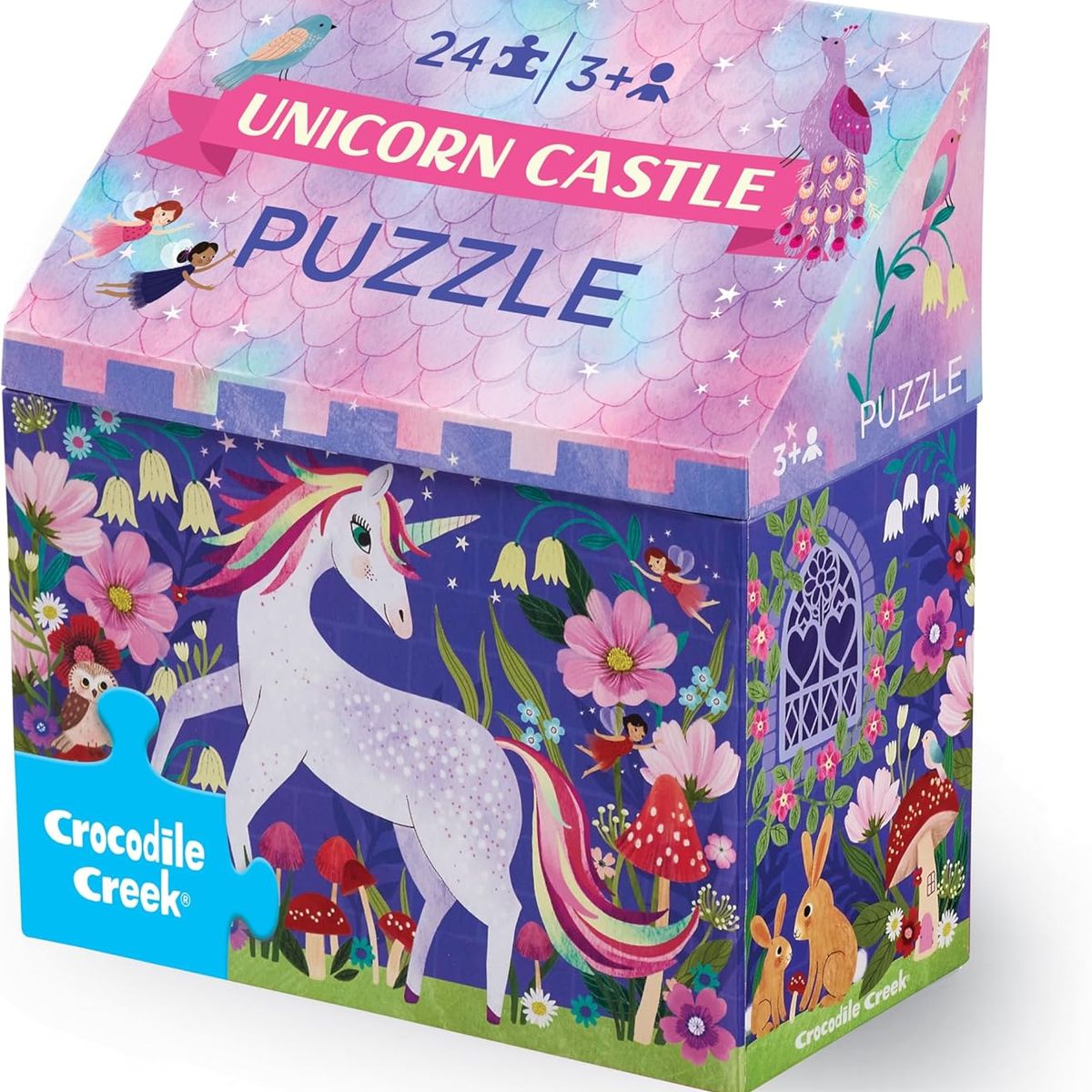 CROCODILE CREEK - Rompecabezas Castillo Unicornio 24 Piezas Para Niños