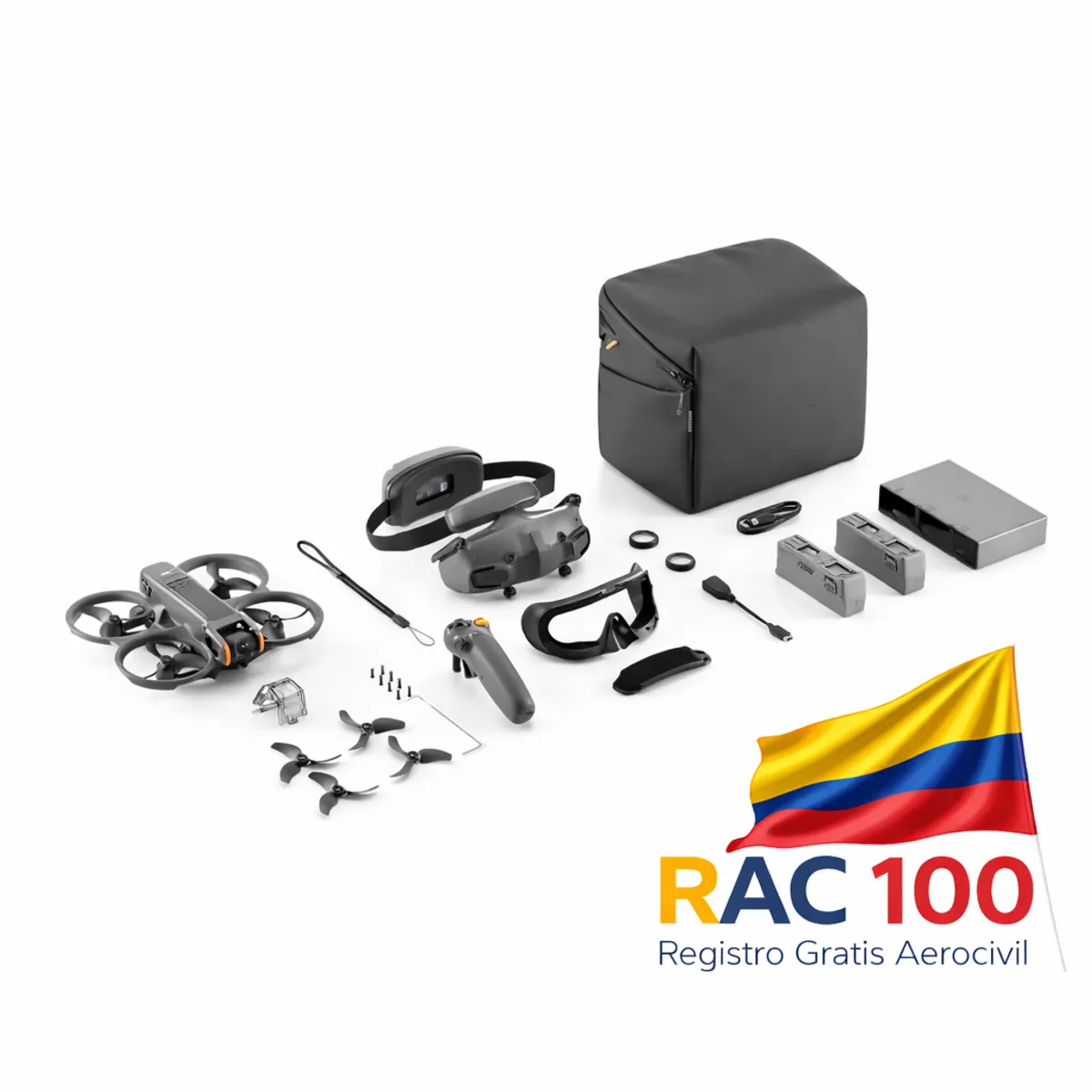 DJI - DRON DJI AVATA 2 FLY MORE COMBO CON CONTROL DJI RC MOTION 3 + ( 3 BATERIAS)