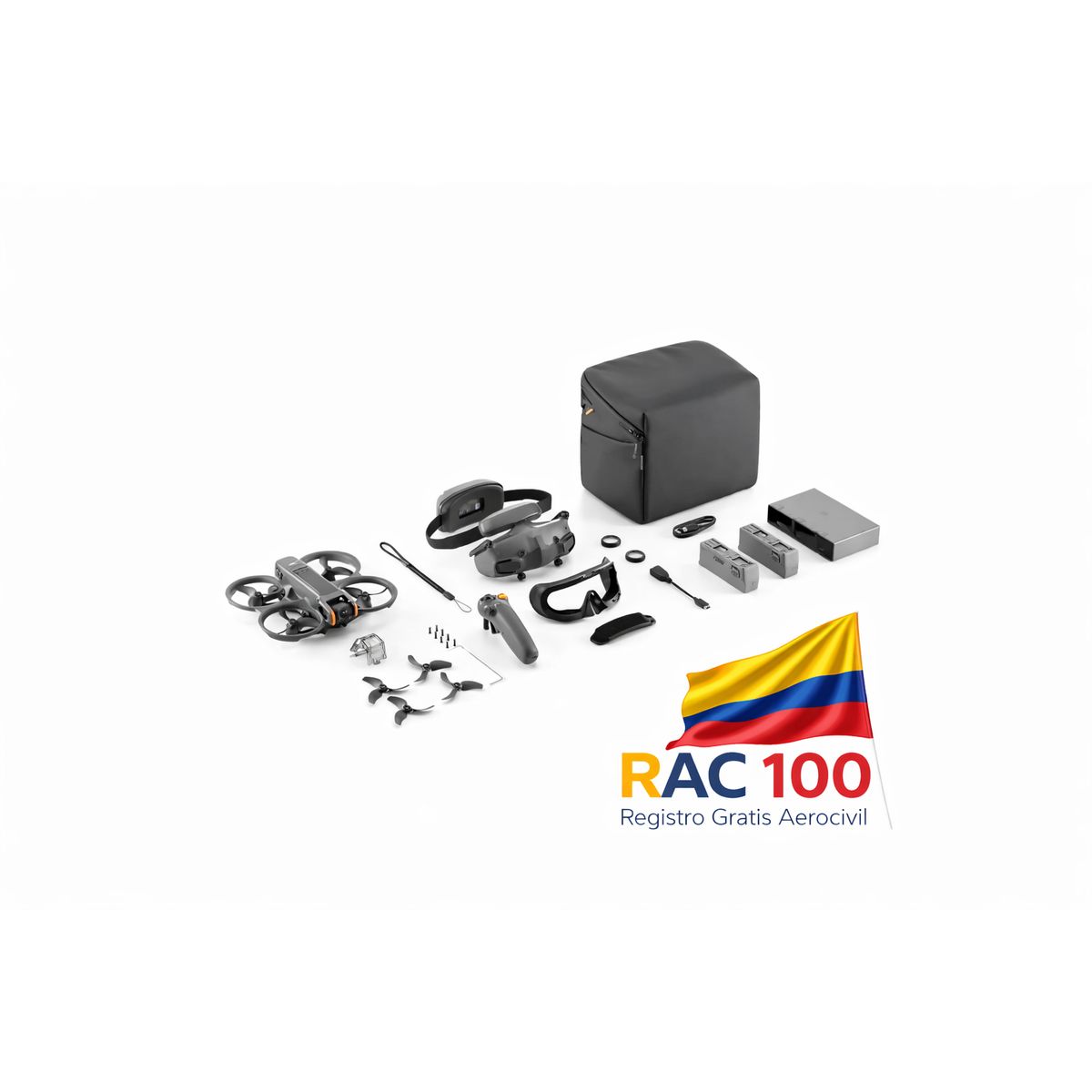 DJI - DRON DJI AVATA 2 FLY MORE COMBO CON CONTROL DJI RC MOTION 3 + ( 3 BATERIAS)