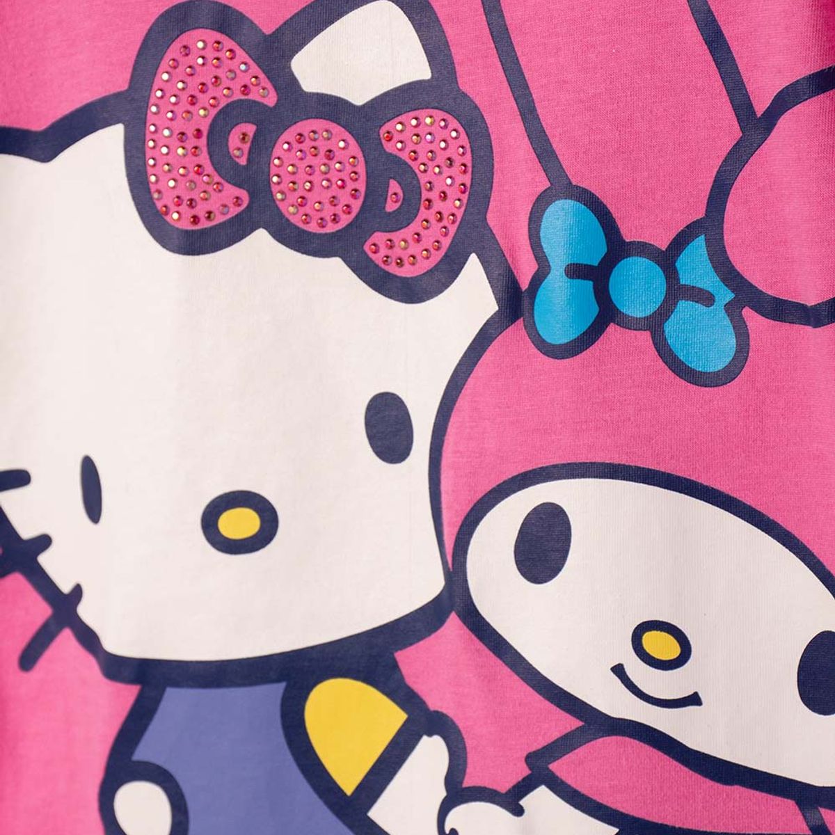 HELLO KITTY - Camiseta de Hello Kitty manga corta rosada para niña 2T a 6T