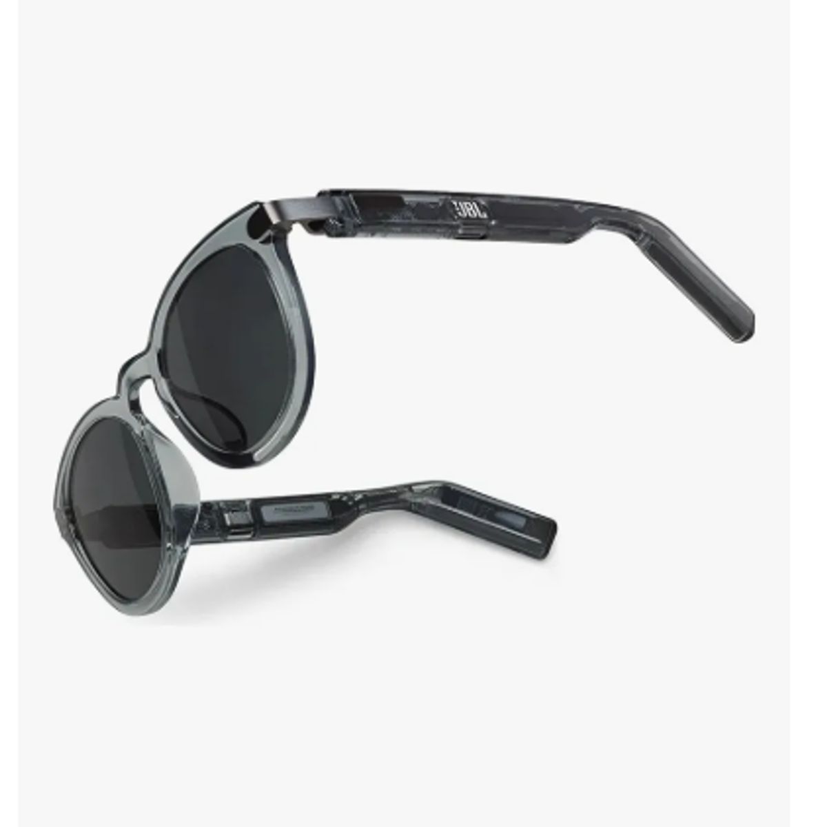 JBL - Gafas De Sol JBL Bluetooth Soundgear Frames Square, Audio Abierto, IP54, 8 Horas, Gris Espejo Negro