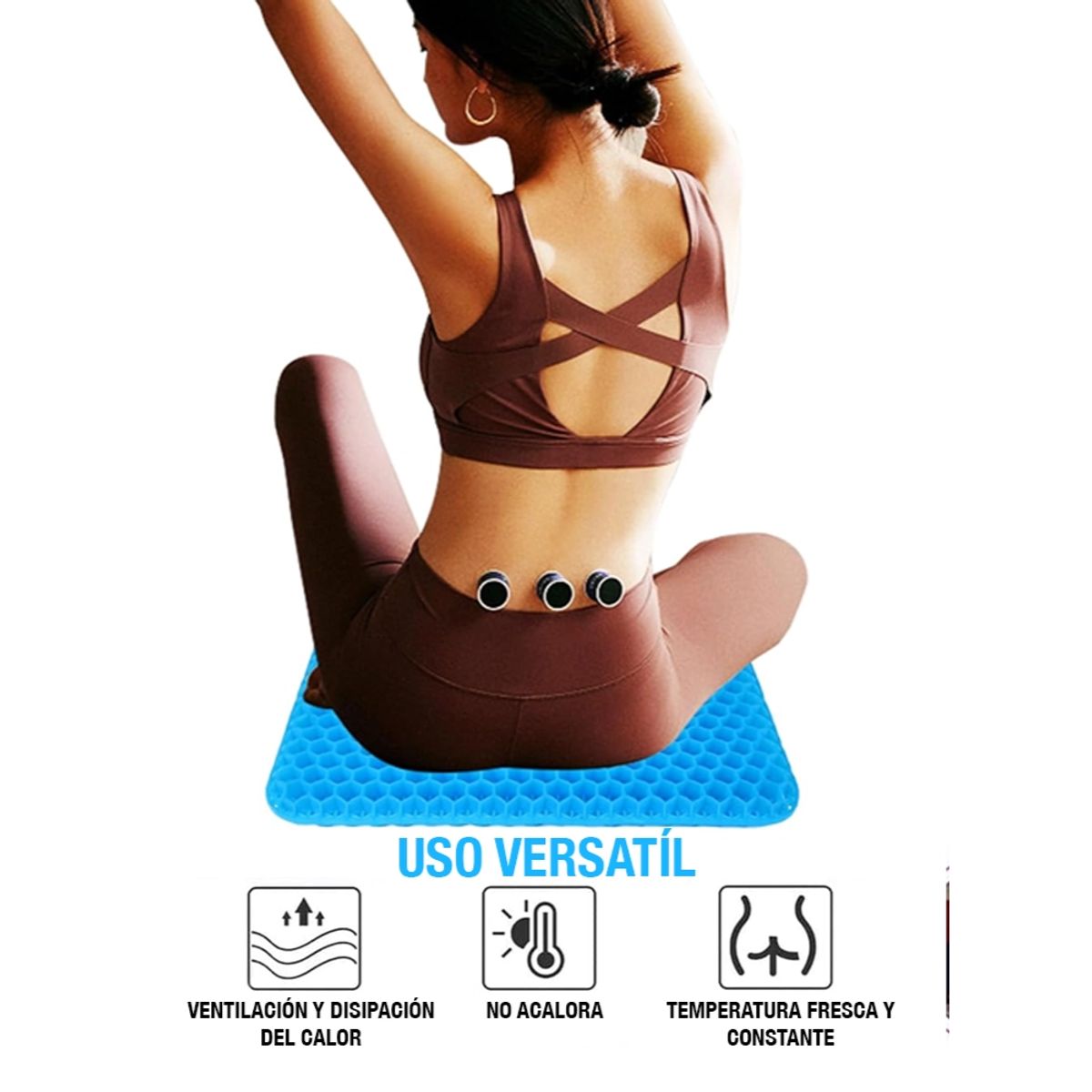 TELEVENTAS COM - Cojín Ortopédico Ergonómico para Coxis y Espalda