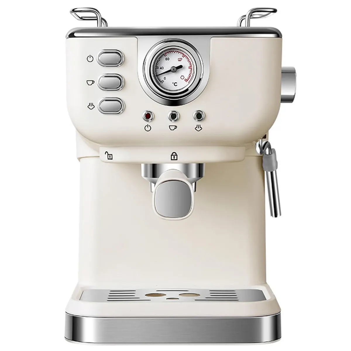 ONE PIXEL - Maquina Cafetera Expresso Con Espumador De Leche Molinillo Integrado