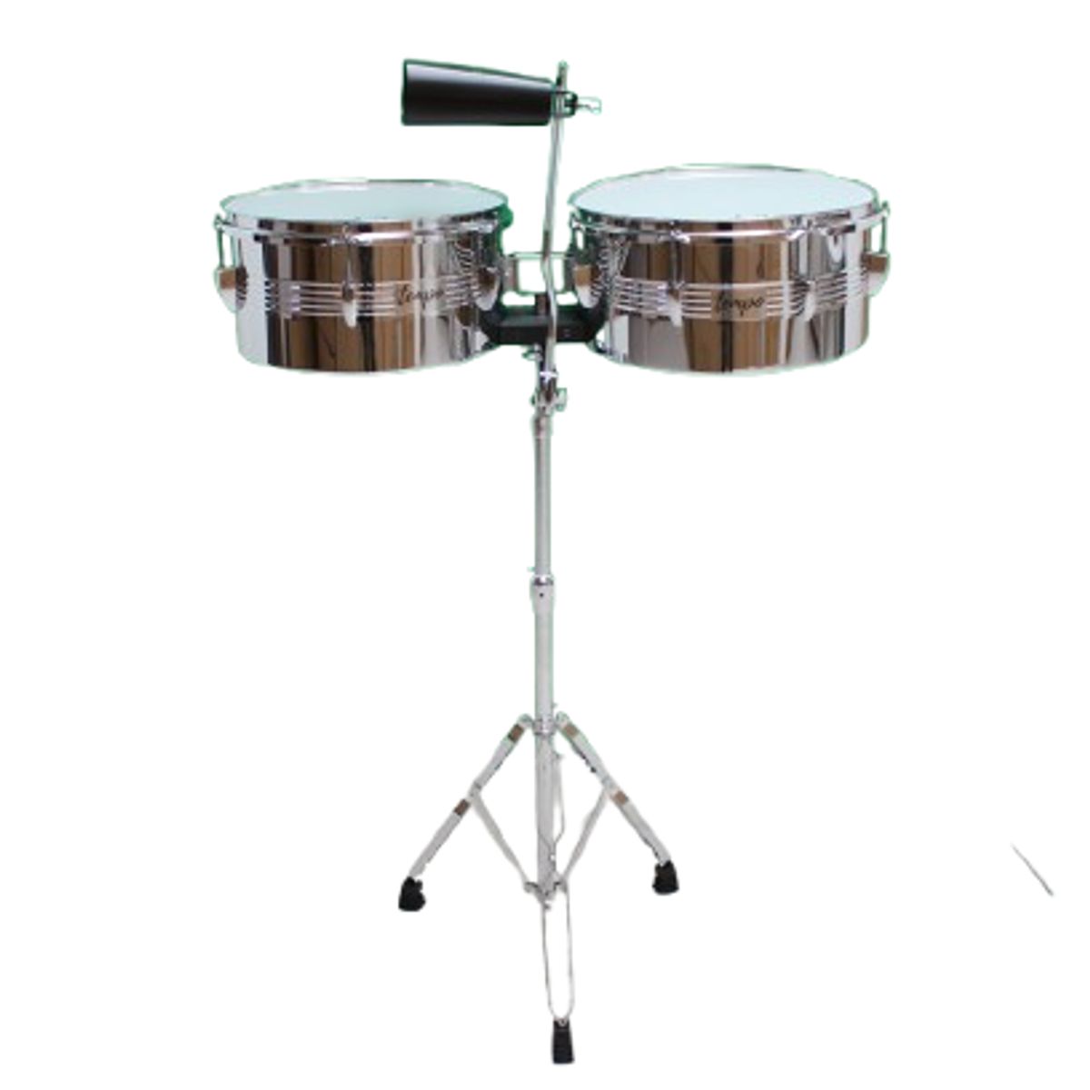 TEMPO - Timbal Latino Tempo 13 -14 plateado con Base y Campana