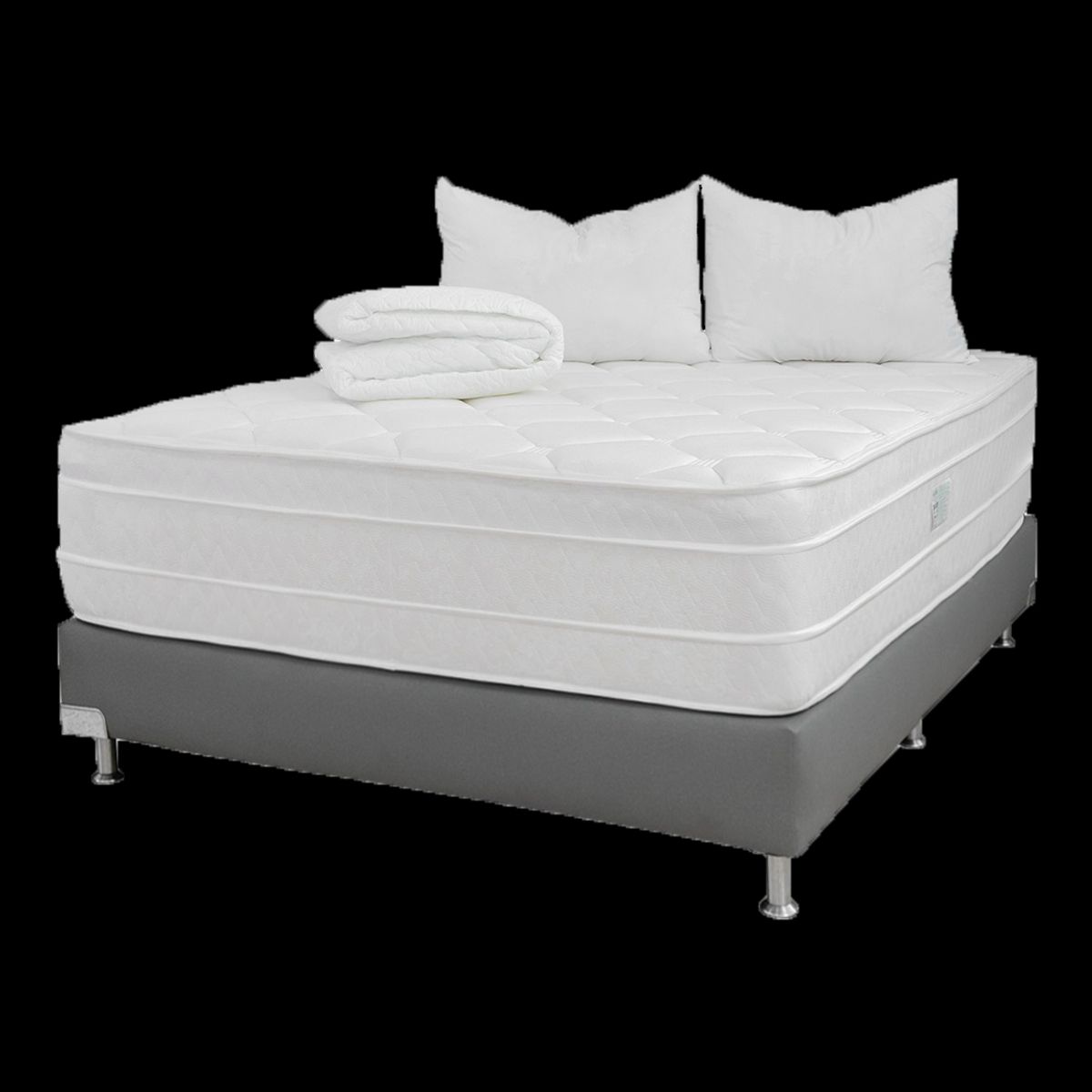 COLCHONES JUBILO - Combo Plus Doble Pillow Queen 160 X 190