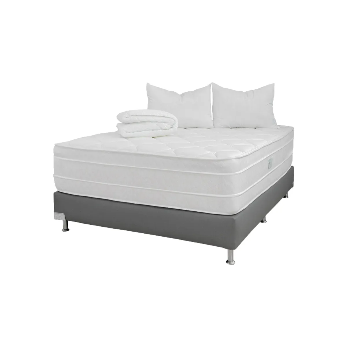 COLCHONES JUBILO - Combo Plus Doble Pillow Queen 160 X 190