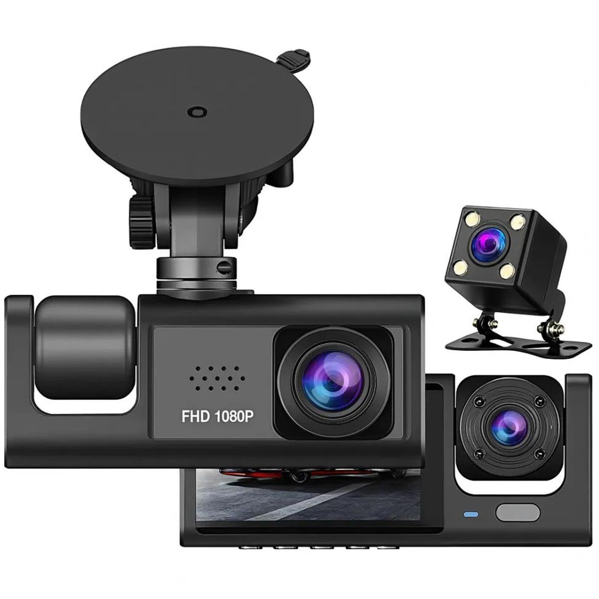ONE PIXEL - Camara De Vision Interior Y Trasera Con Lente De Vision Nocturna 1080P