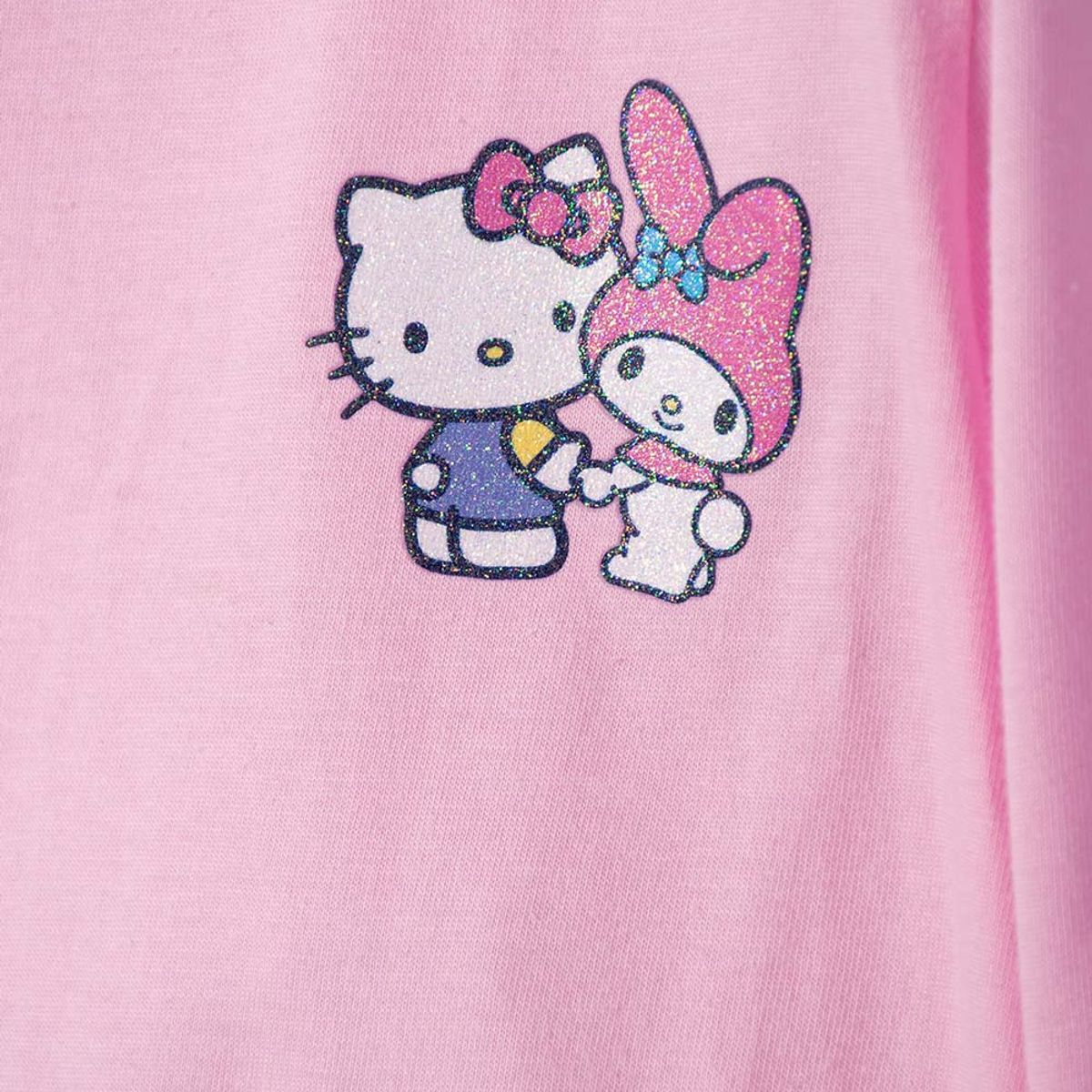 HELLO KITTY - Camiseta de Hello Kitty manga larga rosada para niña 2T a 6T