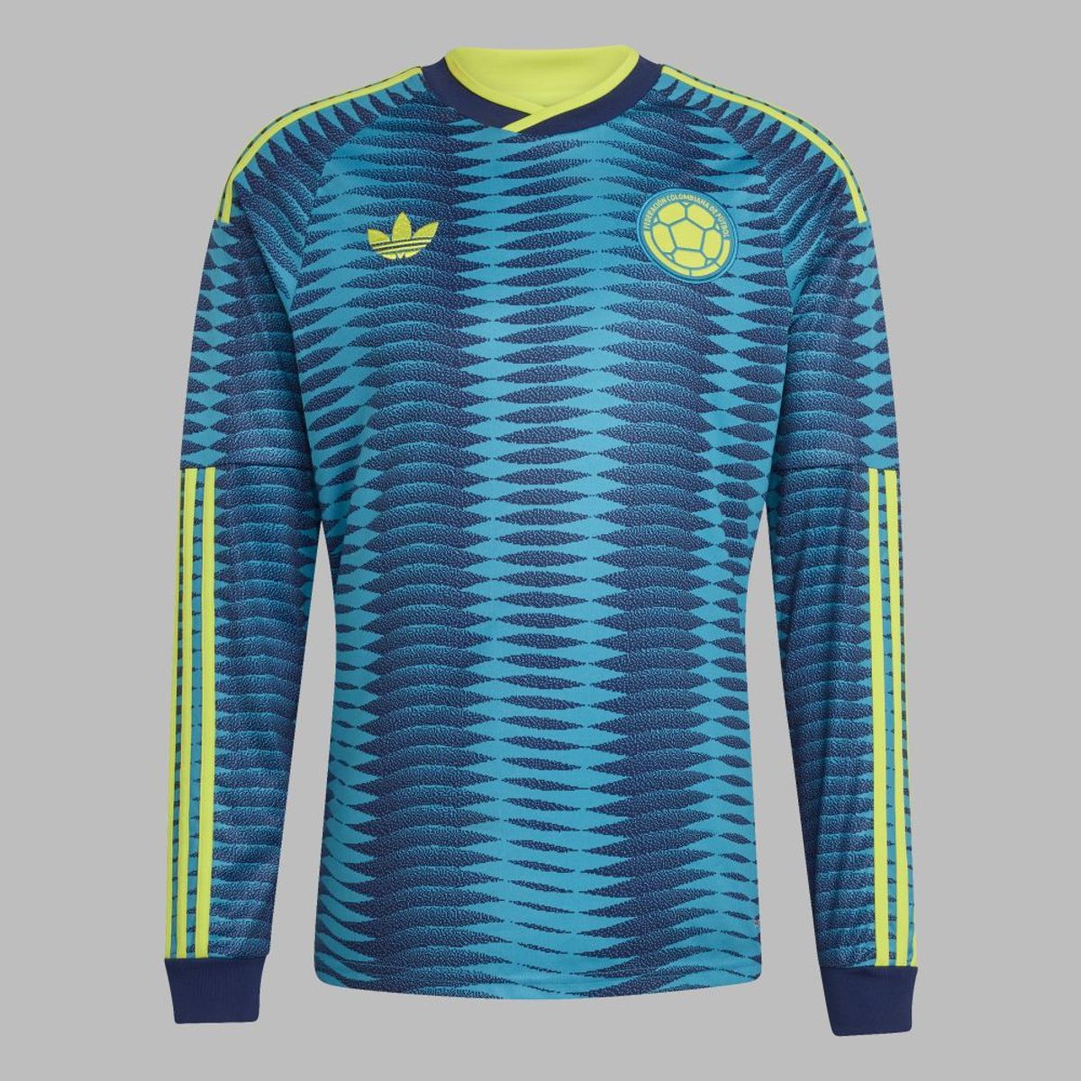 ADIDAS - Camiseta adidas Hombre Visitante Selección Colombia 26 Manga Larga - Azul