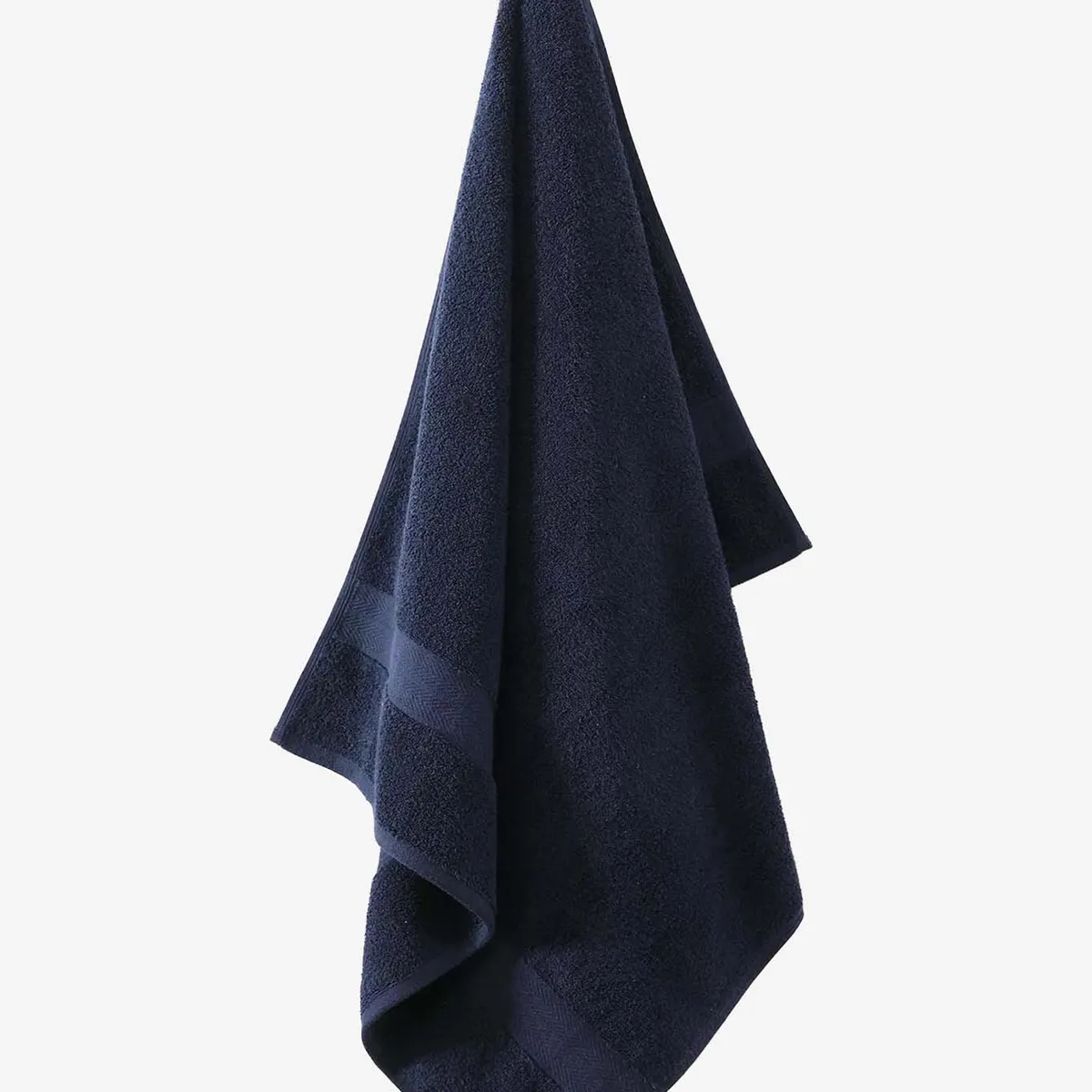 TOMMY HILFIGER - Toalla de baño azul con logo Tommy Hilfiger