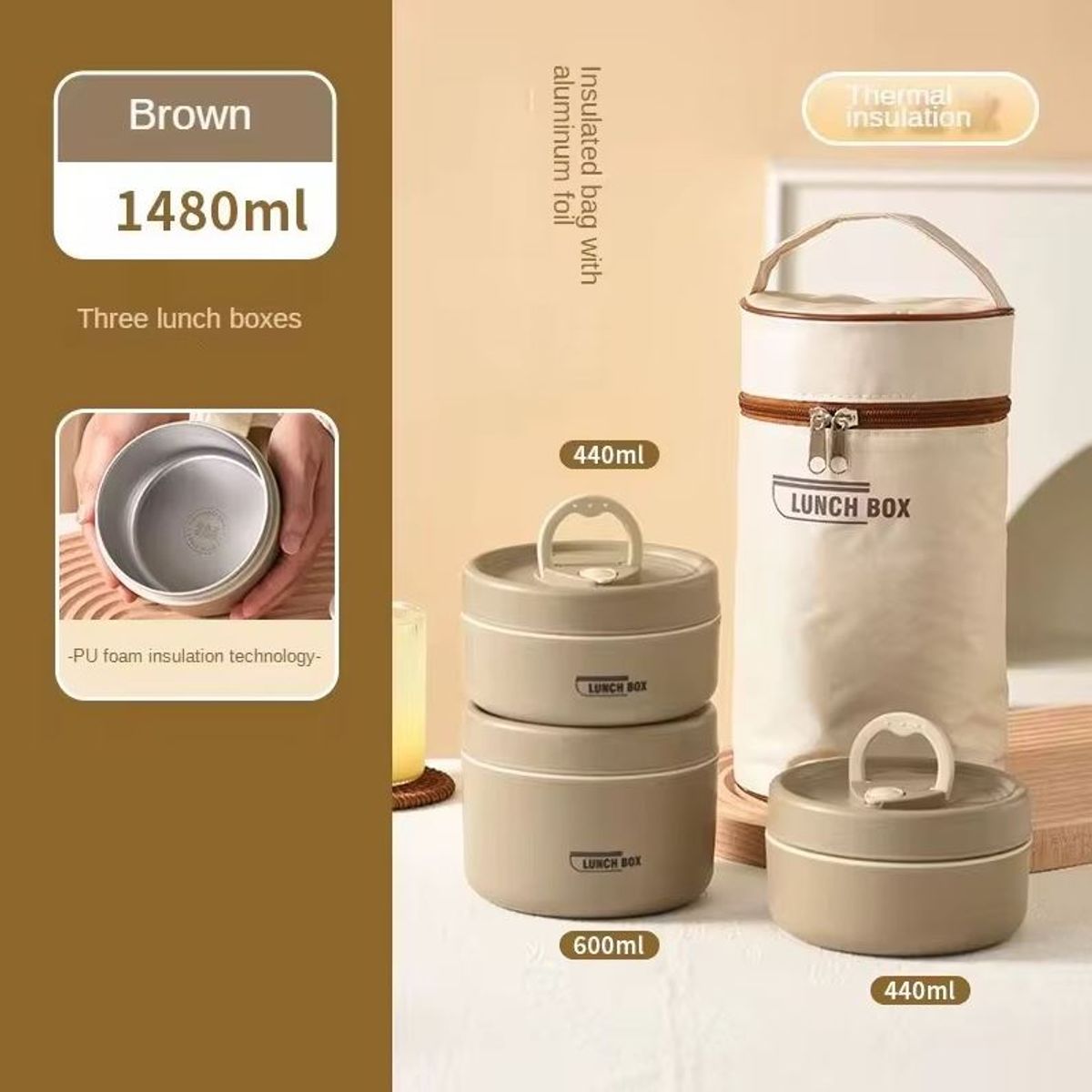 GENERICO - Set de  portacomidas x3