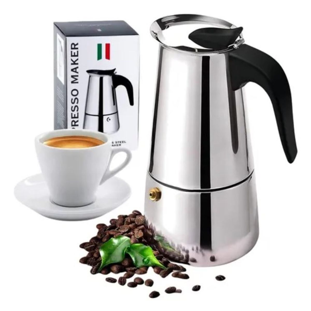 GENERICO - Cafetera tipo prensa Italiana 12 Tazas