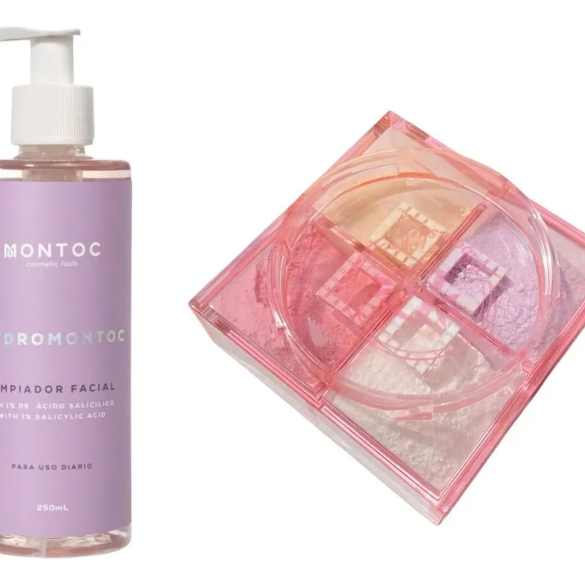 MONTOC MAKEUP - Limpiador Facial Ácido Salicílico Polvos Sueltos 4en1