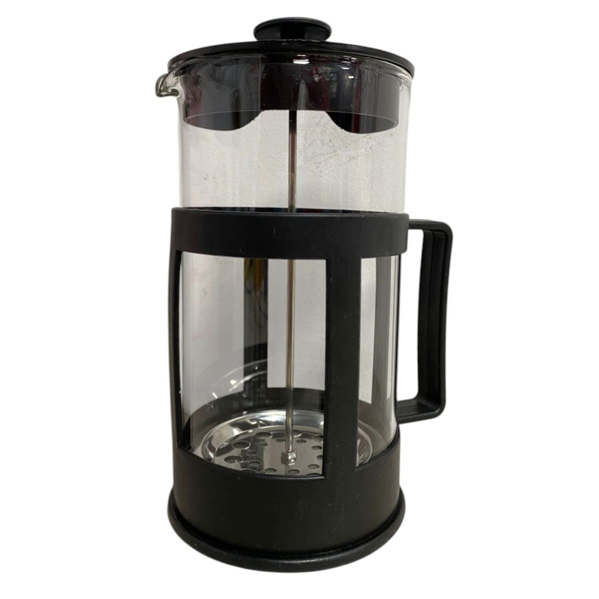 GENERICO - Cafetera Prensa Francesa Émbolo Manual Vidrio Té Leche 350ml Color Negro
