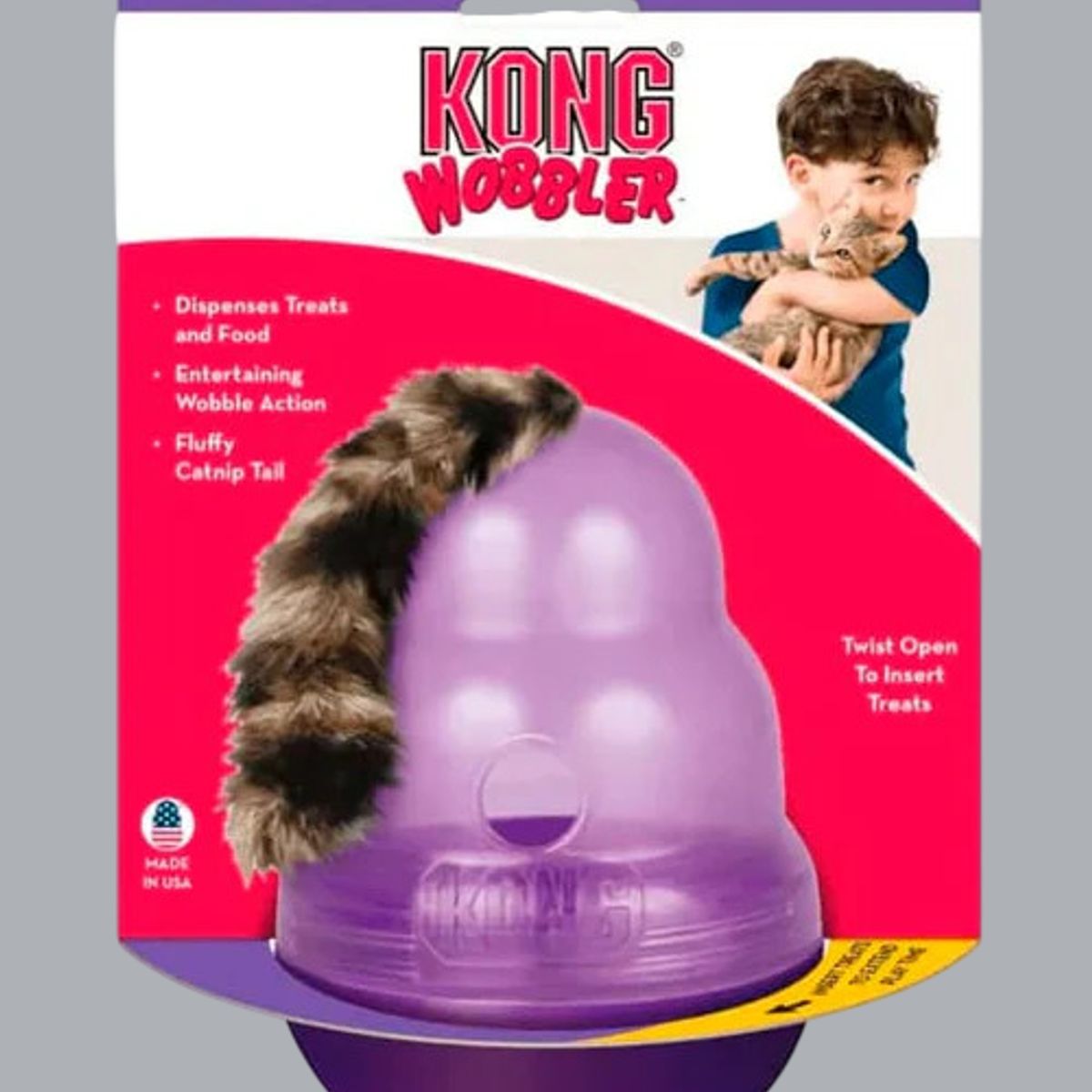 KONG COMPANY - KONG Cat Wobbler - Juguete Dispensador para Gatos