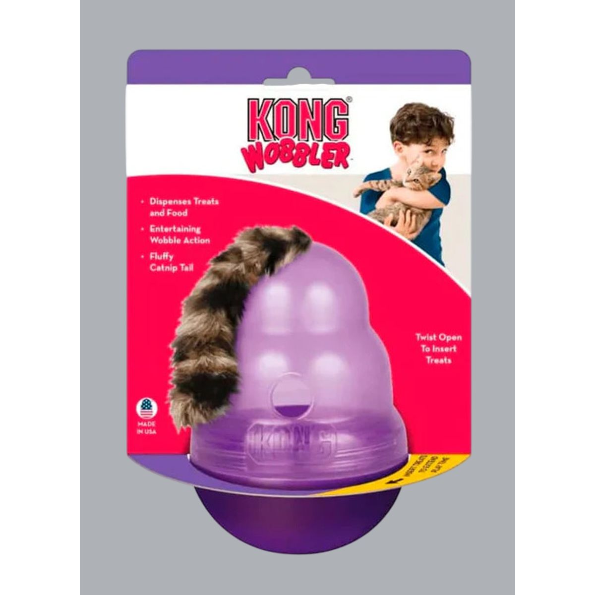 KONG COMPANY - KONG Cat Wobbler - Juguete Dispensador para Gatos