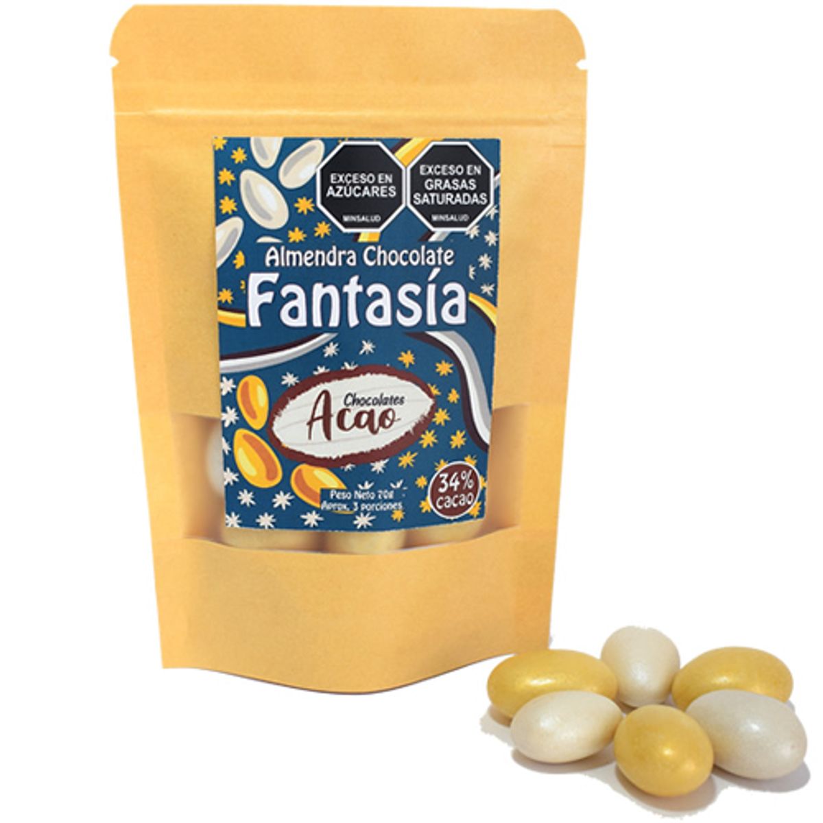 GENERICO - Almendra Fantasía Con Chocolate Leche 34%
