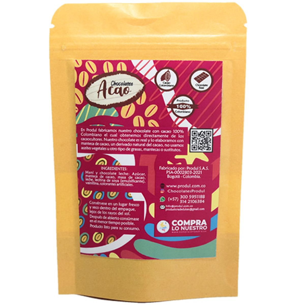 GENERICO - Manícolors Con Chocolate Leche 34% Y Confitado