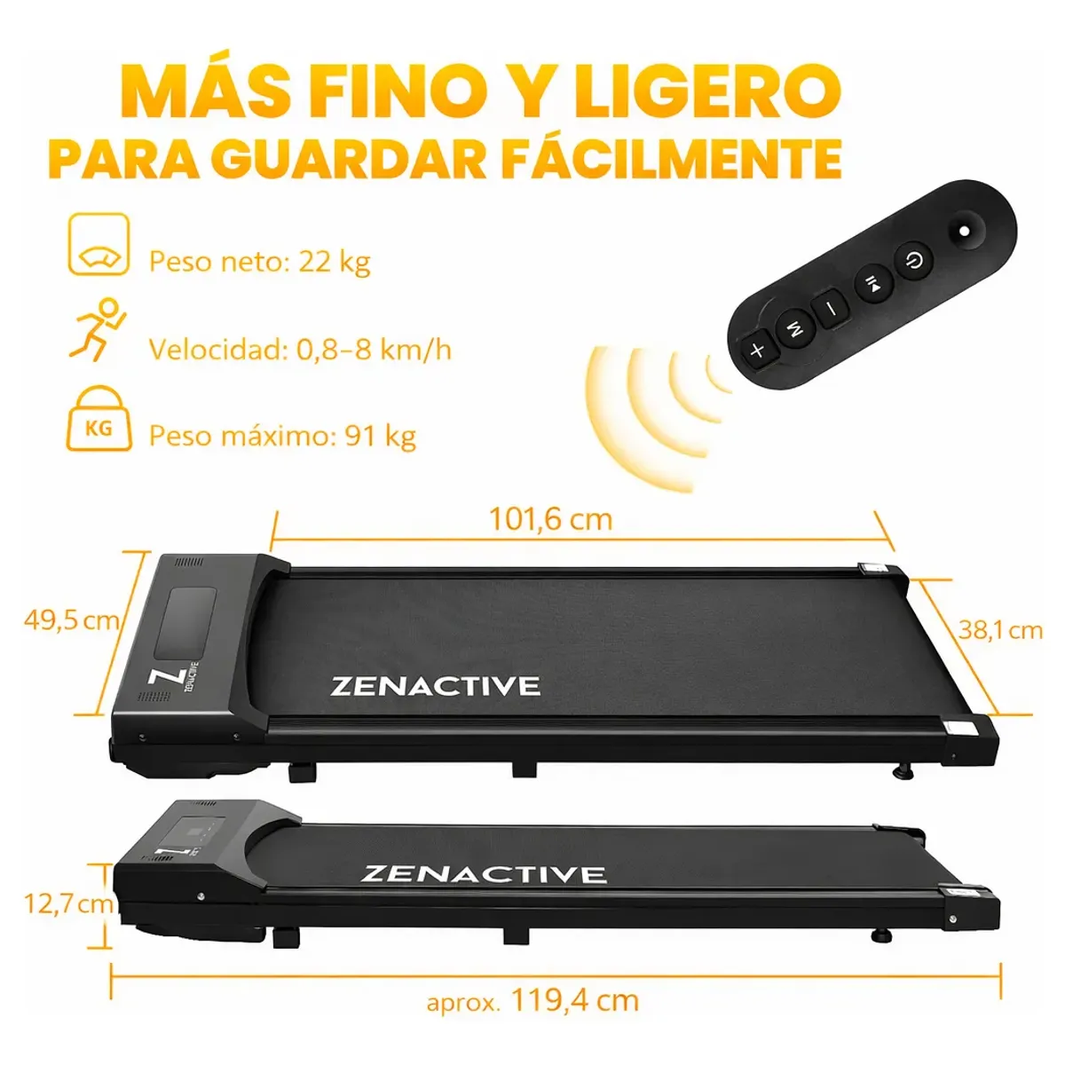 HOMESALE - Caminadora WalkingPad a Control Remoto Inalámbrico Homesale Compacta y Plegable 0.75 HP.-.