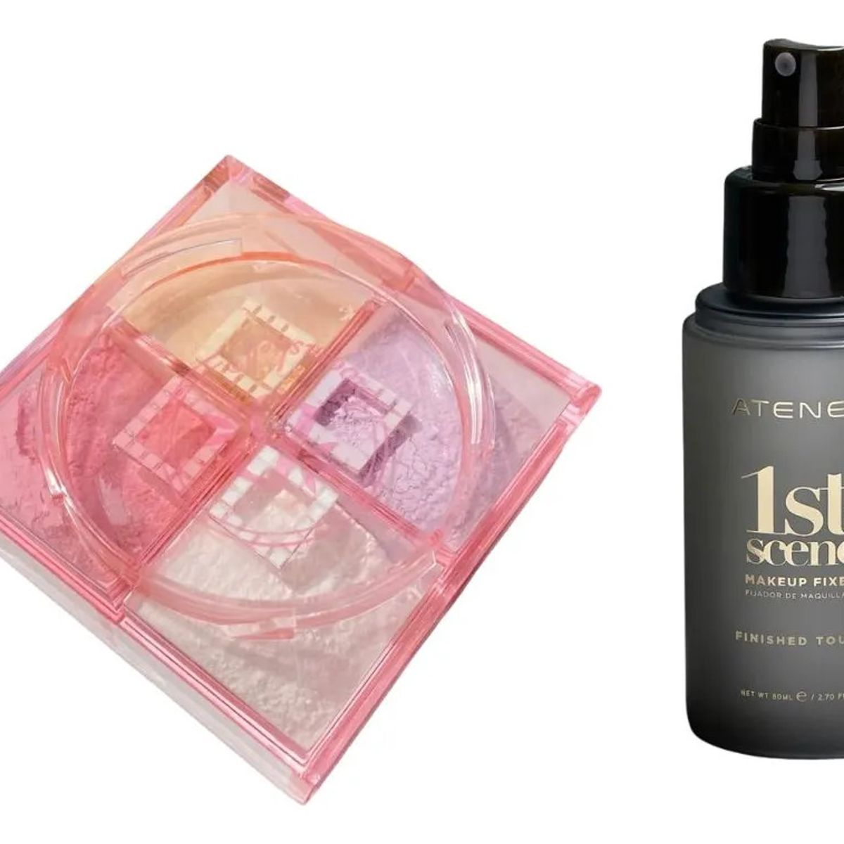 ATENEA - Fijador De Maquillaje Mate Polvo Suelto 4en1 Sellado Pro