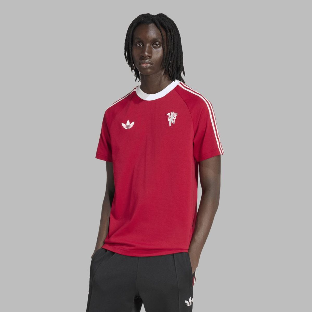 ADIDAS ORIGINALS - Camiseta adidas Hombre Originals Manchester United  - Granate