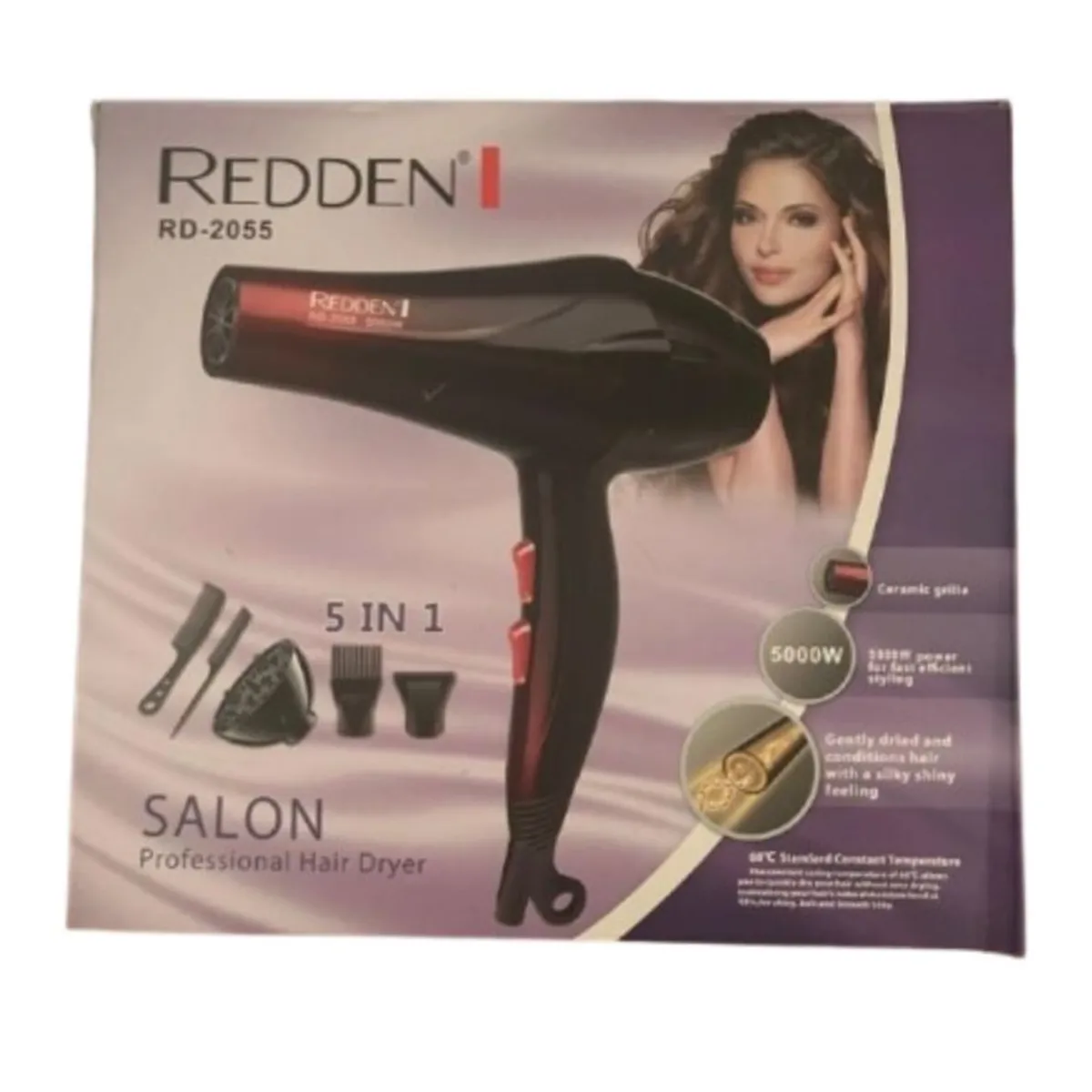 GENERICO - Secador de Cabello Profesional 5 en 1
