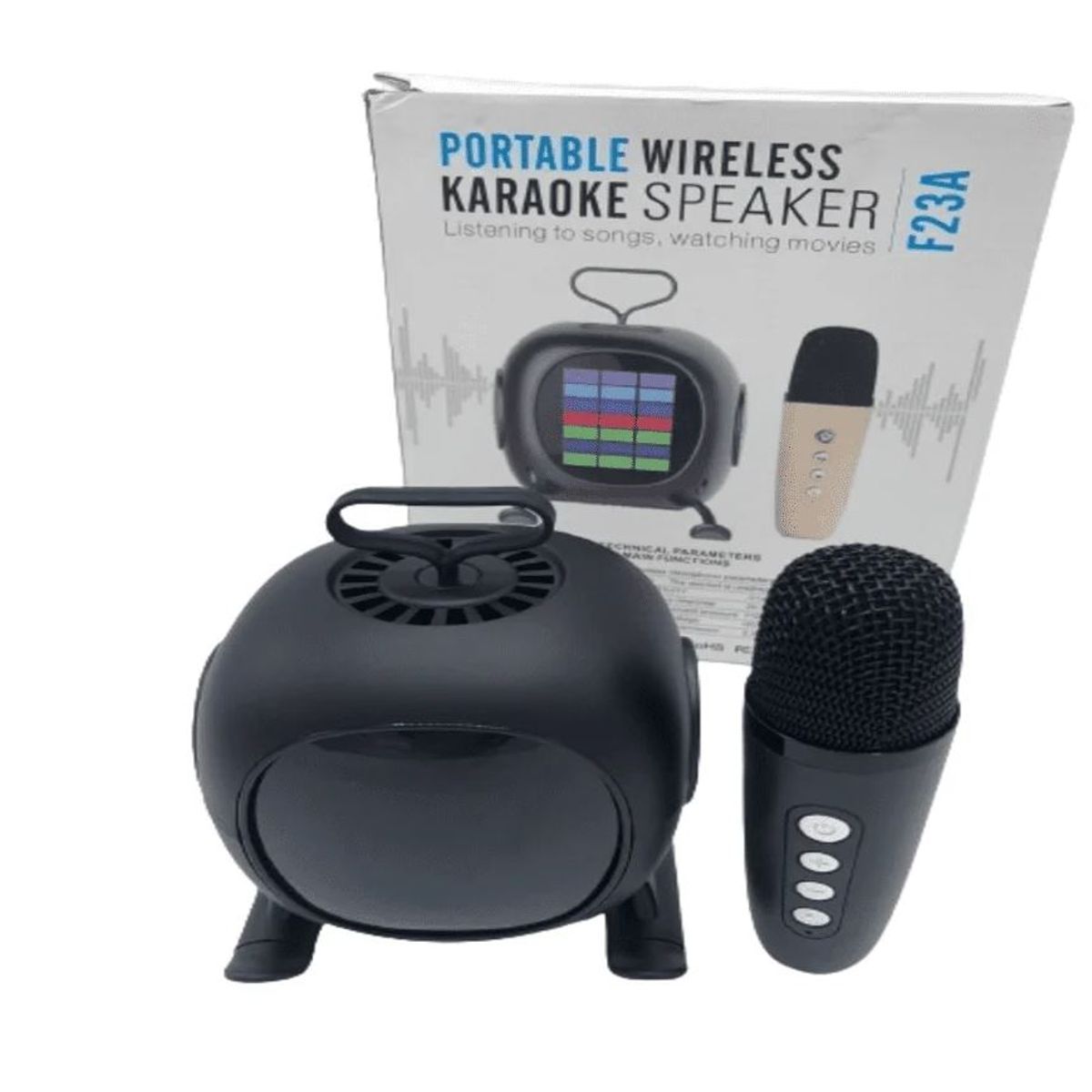 GENERICO - Mini parlante con micrófono integrado para karaoke