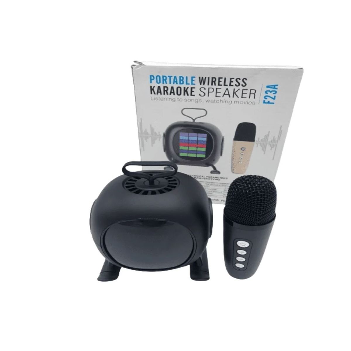 GENERICO - Mini parlante con micrófono integrado para karaoke