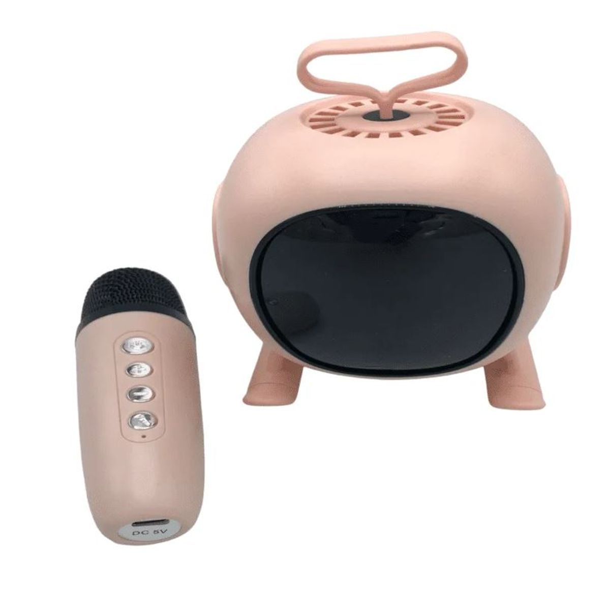 GENERICO - Mini parlante con micrófono integrado para karaoke